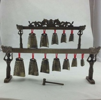 Antique handicraft ornaments Zeng Hou Yi double-layer music chimes Bronze decorative musical instruments Special offer