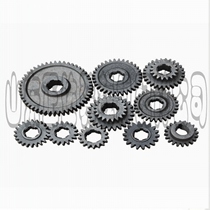 Small loader forklift accessories gearbox tooth box gearbox tooth Pack 6-key double gear fork tooth