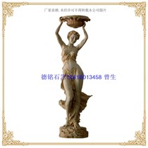 Demon artificial sandstone sculpture glass steel sculpture relief art sandstone sculpture garden landscape round sculpture Y004