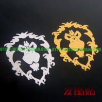 World of Warcraft logo Blizzard peripheral alliance logo computer keyboard stickers mobile phone anti-radiation anti-grinding stickers