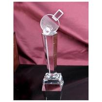 Table tennis crystal trophy glass trophy color-plated trophy screen ashtray metal trophy iceberg pickling medal