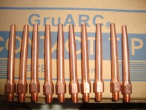 Fine diameter extended conductive nozzle 0 8-1 2M6×Ф8 8×69 5 Fine diameter conductive nozzle for narrow welding