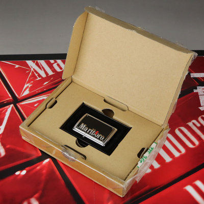 原装正品zippo打火机 2006年万宝路marlboro黑贴章美国正版_7折现价97