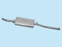 Double layer thickened Volkswagen Jetta 5V 2v rear section Full stainless steel car silencer silencer exhaust pipe