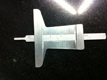 Stainless steel grain depth ruler Vernier tire measuring ruler 0-30mm tire depth caliper