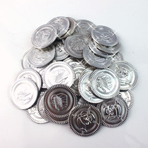 Landscape decoration products simulation coin fake pirate gold coin toy coin chip silver coin game coin plastic