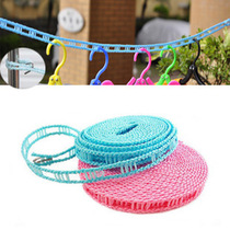 Fence windproof clothesline Japanese non-slip clothesline Hook rope Trapezoidal structure clothesline 5 meters