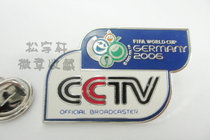 2006 Germany Football World Cup Media CCTV Commemorative Badge