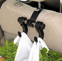 Car Supplies Car Big Hook On-board Stainless Steel Double Hooks Creative Versatile leaning on seat back for car