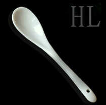 Value New Hotel Tableware Magnesium White Porcelain Japanese-Korean Creative Ceramic Long Handle Stirring Spoon Coffee Spoon