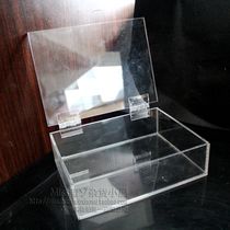 Transparent acrylic flap jewelry jewelry Desktop Storage Box 6-sided box can be customized