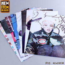 South Korean icon handsome star EXO-K side Burian BAEKHYUN white virtuous set of 8 high definition embossing posters