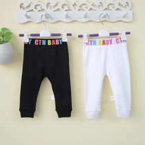 0-1-2 years old baby leggings spring and autumn boys baby pants big PP pants pure cotton trousers original single childrens clothing