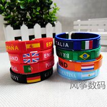 European Cup Copa America World Cup fans hand-letter national team bracelet with wristband football match Gift