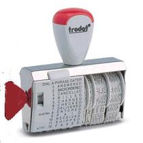 Zhuda 1117 L English text date seal PAID CANCELLED adjustable seal