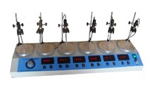 HJ-6A type digital-display thermostatic multi-head magnetic stirrer 6-linked magnetic heating stirrer