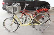 Japanese yellow fashion bicycle basket bicycle European bicycle (rental 300 yuan days)