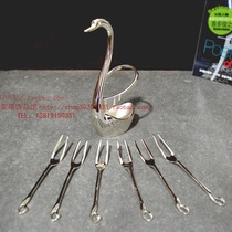 Special Price Silver Plated Metal Fruit Fork Suit Sky Goose Home Hotel Supplies Special Price Hot Sell