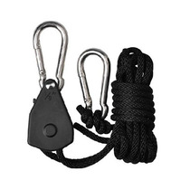 GROW YOYO Adjustable Lamp Hook Hook Plant canopy Accessories Rope Ratchet Hanger