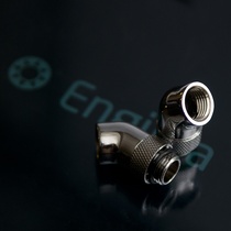 Computer water cooled with joint G1 4 2 points 360 degrees independent rotation 45 degrees rotary elbow