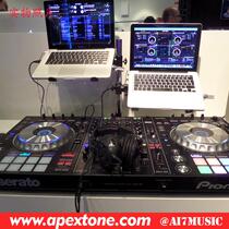 Lifting and rotating multi-function two-arm laptop stand DJ equipment djing machine effect bracket three-piece set