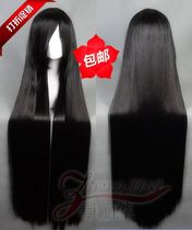  Universal thickened black long straight cosplay wig Costume straight hair sword three) Li Xingke) cos wig