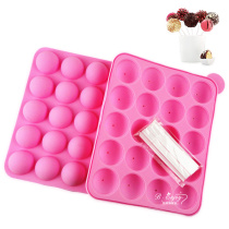 Beixiang baking mold Silicone lollipop cake mold 20 even spherical cake mold high temperature resistant stick