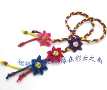 Ethnic style belt Handmade flower belt
