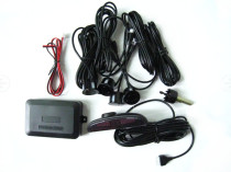 New universal car reversing radar live-action voice dual-core chip LED digital display 4 probe