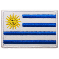 Embroidered Countries Flag posts Chapter Uruguay Flag Square Chapter Magic Sticker Badge Custom Rucksack Badge Design Order