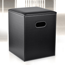 Meishang special leather square storage stool storage stool stool sitting stool for shoes stool creative