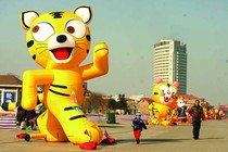 Inflatable tiger cartoon gas mold factory wholesale Cartoon cartoon custom inflatable gas mold gas mold cartoon doll