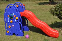 Kindergarten fast slide children indoor family small plastic naughty Castle with stairs preschool car four S shop