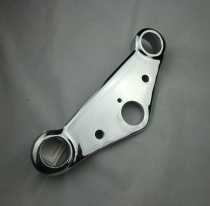 Yangtze River 750 accessories Accessories With sub-edge three-wheeled front shock absorbing upper plate electroplating Three Lions Plains plant