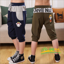 Summer Money Boy Clothes Boy Pants CUHK Boy Summer Sports Pants 50% Seven Pants Children Casual Shorts Head 702