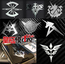 (Crown model ONE) up to metal stickphone sticker Gene Amro federal day man crow 3cm