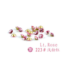 Sharp bottom rhinestone light pink jewelry drill accessories repair drill nail stick glasses table loose drill drill repair drill with drill watch drill