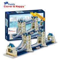 Cherobon 3d Stereopuzzle London Twin Subbridge Adult Diy Building Model Childrens Puzzle Holiday Assembly