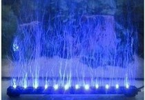 Youneng LED bubble light fish tank aquarium diving light with bubble strip 12 inch 30CM blue and white light