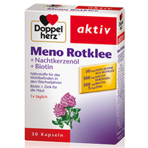 German Doppelherz Double Heart Red Clover Evening Primrose Oil balances estrogen and delays menopause