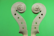 Violin head violin making material Wood violin head making material