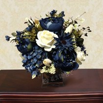 European simulation flower flower arrangement set Decorative flower silk flower dried flower bouquet Flower arrangement set Flower arrangement flower vase