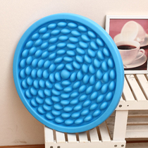 Round finger pressure plate massage foot pad Imitation goose soft stone health massage pad a variety of solid colors diameter 52cm
