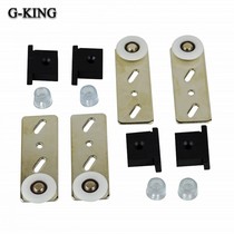 External single leaf sliding door wheel cabinet door pulley monorail mobile side sliding furniture sliding door rail wheel