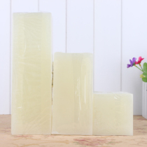 European ivory color square column wax big candle long candle wedding wedding festive candle smokeless environmental candle