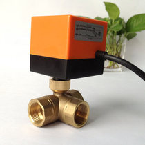 Three-wire second-control electric three-walk ball valve Wind chassis tube electric three-walk valve electric valve DN15 20 25