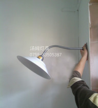 E40 spiral pole lamp holder Outdoor waterproof lamp holder Road curved lampshade Garden rainproof large screw lampshade