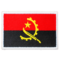 Angola Flag Embroidered Badge Magic Sticker Backpack Patch Stamp Custom Set To Do All Types Of Medals Morale Badge Arm Badge