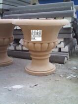 Beijing artificial sandstone explosion art sculpture three-dimensional European vase flower bowl square landscape decoration villa hotel