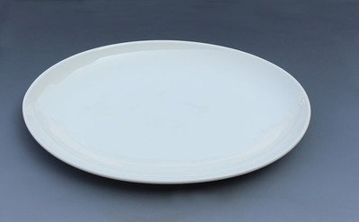 德化陶瓷盘子 20英寸椭圆超大鱼盘菜盘 白色 酒店冷菜大拼盘特大_7折